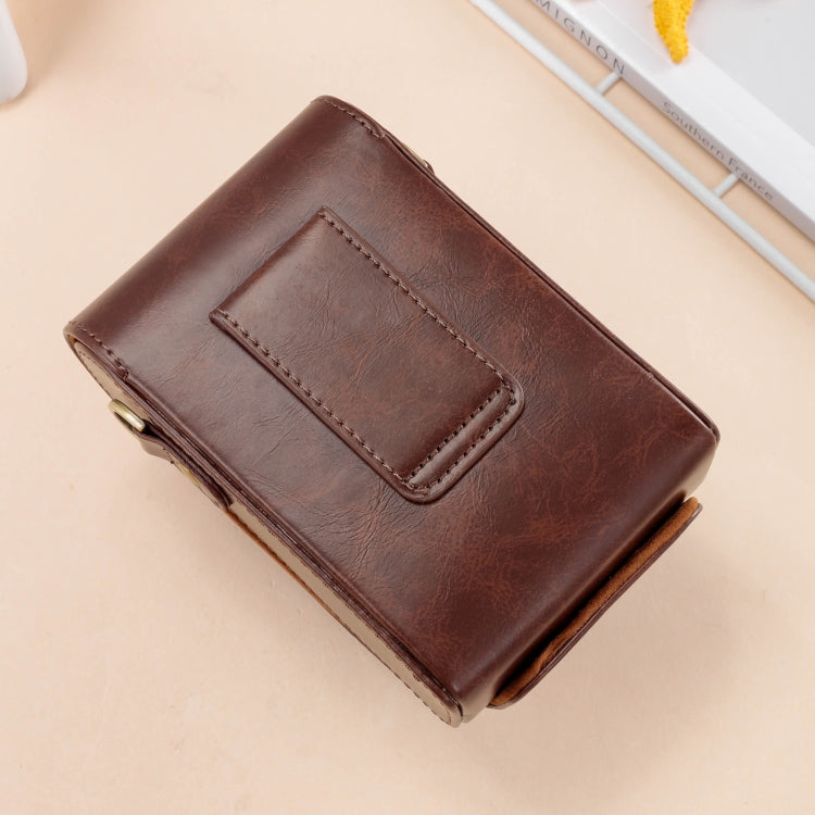 For FUJIFILM X100VI Full Body Leather Camera Case Bag with Strap(Coffee) - Leather Bag by PMC TechLife | Online Shopping South Africa | PMC TechLife | Buy Now Pay Later Mobicred