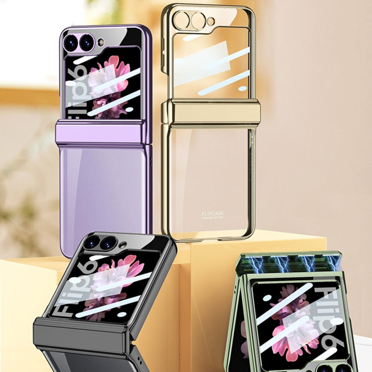 For Samsung Galaxy Z Flip6 / Flip7 FE GKK Integrated Magnetic Fold Hinge Shockproof Phone Case(Purple) - free shipping - PMC Jewellery - Order now!
