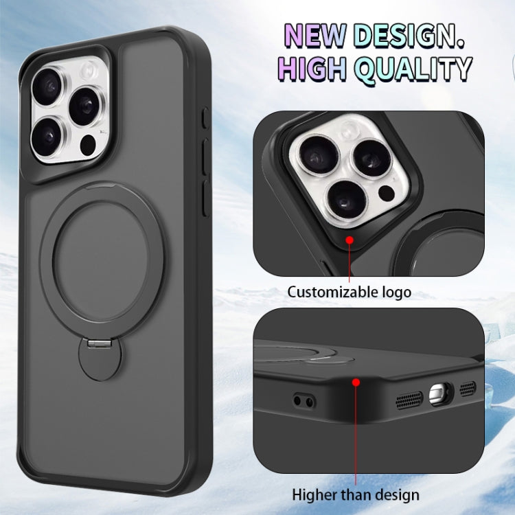For iPhone 16 Pro Max Invisible Fulcrum Holder MagSafe Phone Case(Black) - free shipping - PMC TechLife - Order now!