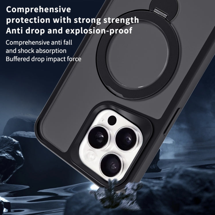 For iPhone 16 Pro Max Invisible Fulcrum Holder MagSafe Phone Case(Black) - free shipping - PMC TechLife - Order now!