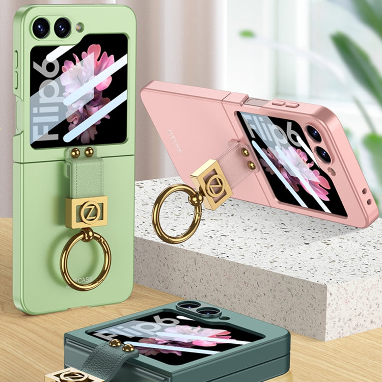 For Samsung Galaxy Z Flip6 GKK Integrated Ultra-thin Phone Case with Z Ring Holder(Titanium Grey) - free shipping - PMC Jewellery - Order now!
