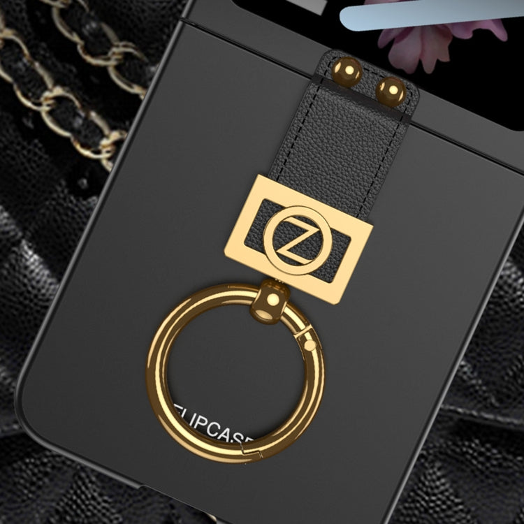 For Samsung Galaxy Z Flip6 GKK Integrated Ultra-thin Phone Case with Z Ring Holder(Titanium Grey) - free shipping - PMC Jewellery - Order now!