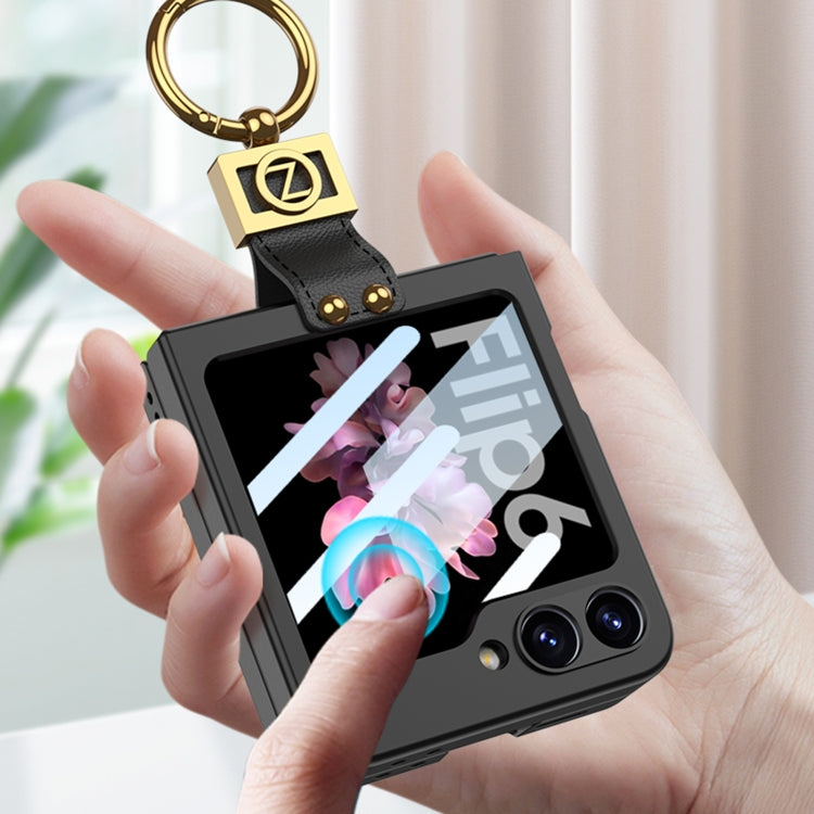 For Samsung Galaxy Z Flip6 GKK Integrated Ultra-thin Phone Case with Z Ring Holder(Titanium Grey) - free shipping - PMC Jewellery - Order now!