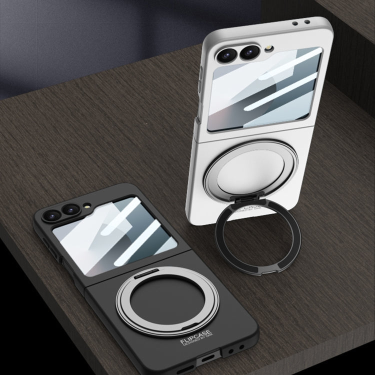 For Samsung Galaxy Z Flip6 / Flip7 FE GKK Integrated Ultra-thin MagSafe Phone Case with Ring Holder(Silver) - free shipping - PMC Jewellery - Order now!