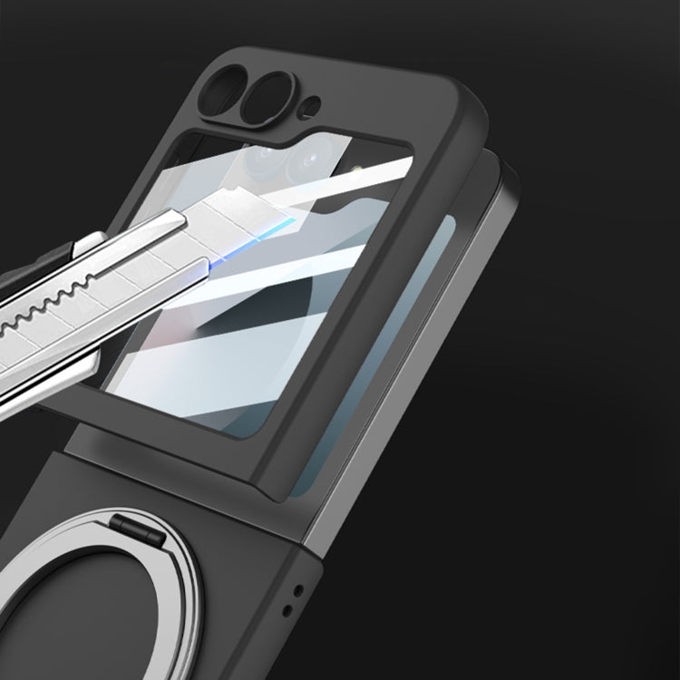 For Samsung Galaxy Z Flip6 / Flip7 FE GKK Integrated Ultra-thin MagSafe Phone Case with Ring Holder(Silver) - free shipping - PMC Jewellery - Order now!