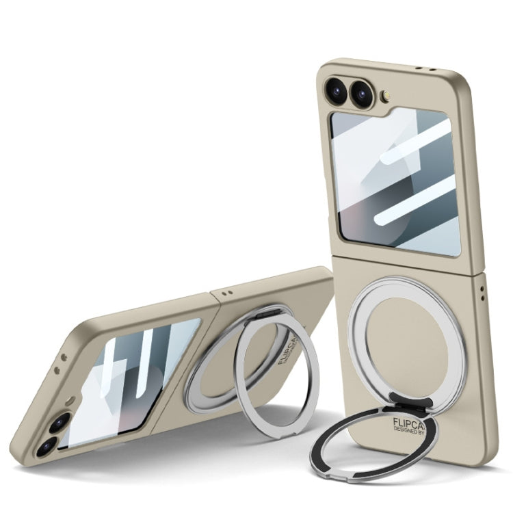 For Samsung Galaxy Z Flip6 / Flip7 FE GKK Integrated Ultra-thin MagSafe Phone Case with Ring Holder(Titanium Grey) - free shipping - PMC Jewellery - Order now!