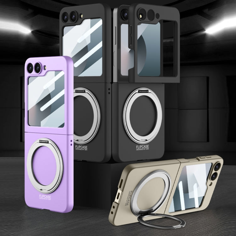 For Samsung Galaxy Z Flip6 / Flip7 FE GKK Integrated Ultra-thin MagSafe Phone Case with Ring Holder(Titanium Grey) - free shipping - PMC Jewellery - Order now!