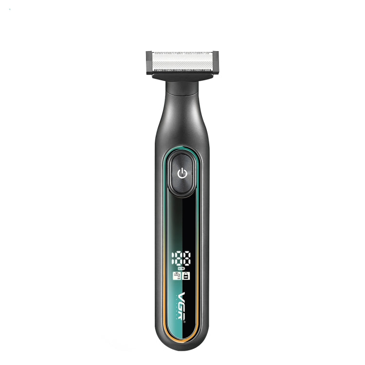 VGR V-360 5W USB Digital Display Electric T-shaped Shaver(Green) - Shavers & Accessories by VGR | Online Shopping South Africa | PMC TechLife | Buy Now Pay Later Mobicred