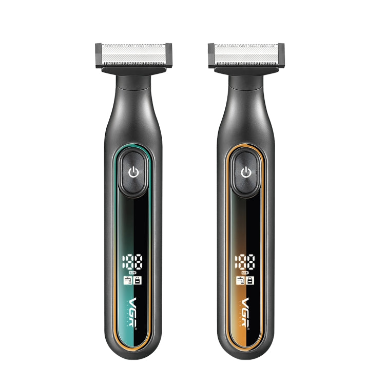 VGR V-360 5W USB Digital Display Electric T-shaped Shaver(Green) - Shavers & Accessories by VGR | Online Shopping South Africa | PMC TechLife | Buy Now Pay Later Mobicred
