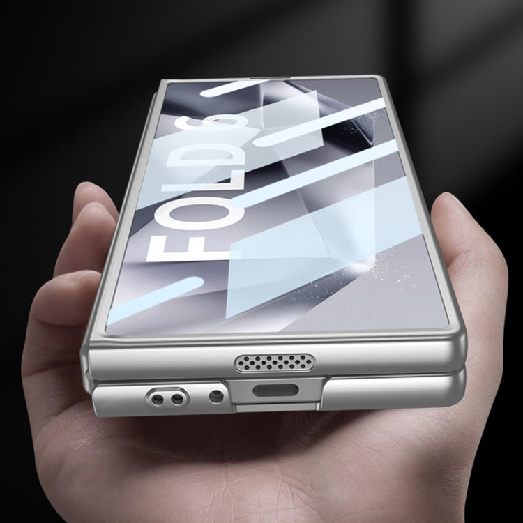 For Samsung Galaxy Z Fold6 GKK Integrated Ultra-thin Electroplating Lens Frame Phone Case(Silver) - free shipping - PMC Jewellery - Order now!