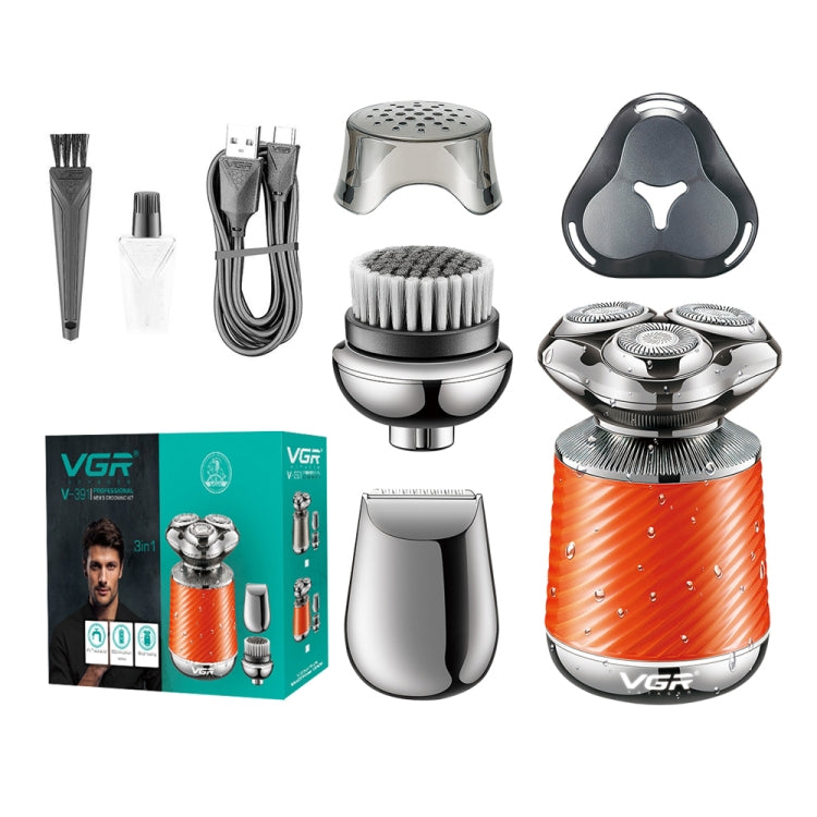 VGR V-391 5W USB 3 in 1 Smart Floating Three-Head Shaver(Silver) - free shipping - PMC TechLife - Order now!