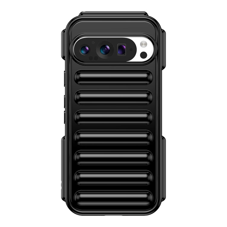 For Google Pixel 9 Capsule Series Candy Color TPU Phone Case(Black) - Google Cases by PMC TechLife | Online Shopping South Africa | PMC TechLife | Buy Now Pay Later Mobicred
