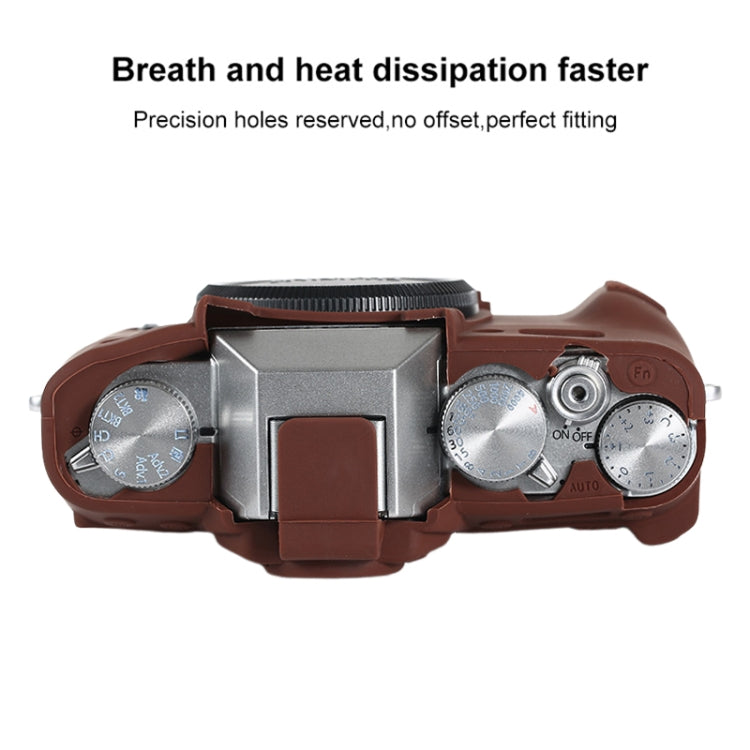 For FUJIFILM X-T30 II Soft Silicone Protective Case(Coffee) - Protective Case by PMC TechLife | Online Shopping South Africa | PMC TechLife | Buy Now Pay Later Mobicred