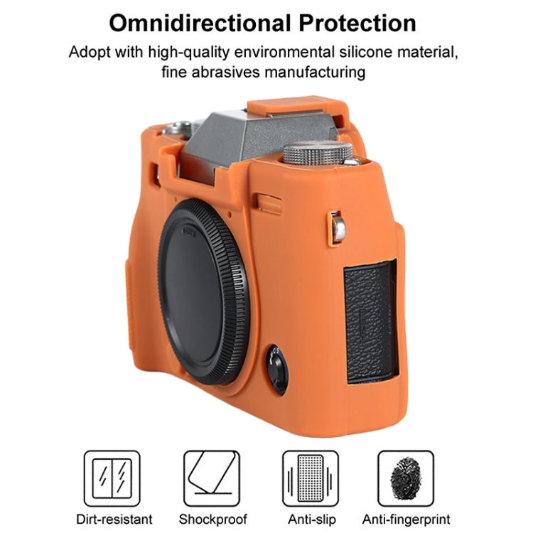For FUJIFILM X-T30 II Soft Silicone Protective Case(Orange) - Protective Case by PMC TechLife | Online Shopping South Africa | PMC TechLife | Buy Now Pay Later Mobicred
