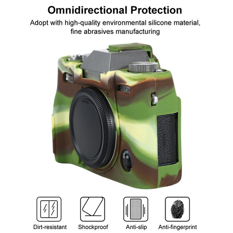 For FUJIFILM X-T30 II Soft Silicone Protective Case(Camouflage) - Protective Case by PMC TechLife | Online Shopping South Africa | PMC TechLife | Buy Now Pay Later Mobicred