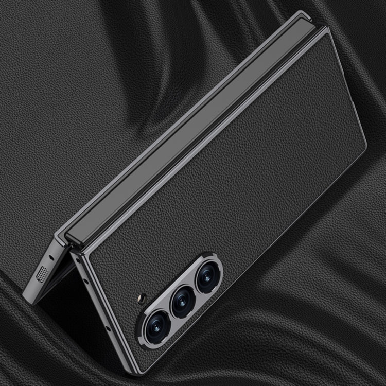 For Samsung Galaxy Z Fold6 GKK Integrated Plating Leather Full Coverage Phone Case(Green) - free shipping - PMC Jewellery - Order now!