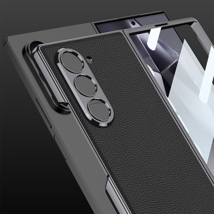 For Samsung Galaxy Z Fold6 GKK Integrated Plating Leather Full Coverage Phone Case(Green) - free shipping - PMC Jewellery - Order now!