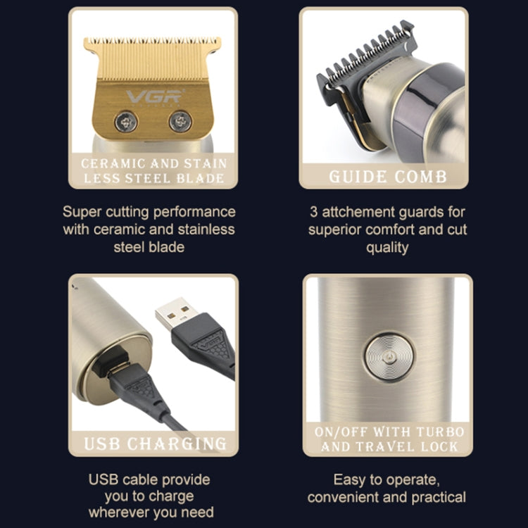 VGR V-991 5W USB Smart Digital Display Electric Hair Clipper - free shipping - PMC TechLife - Order now!