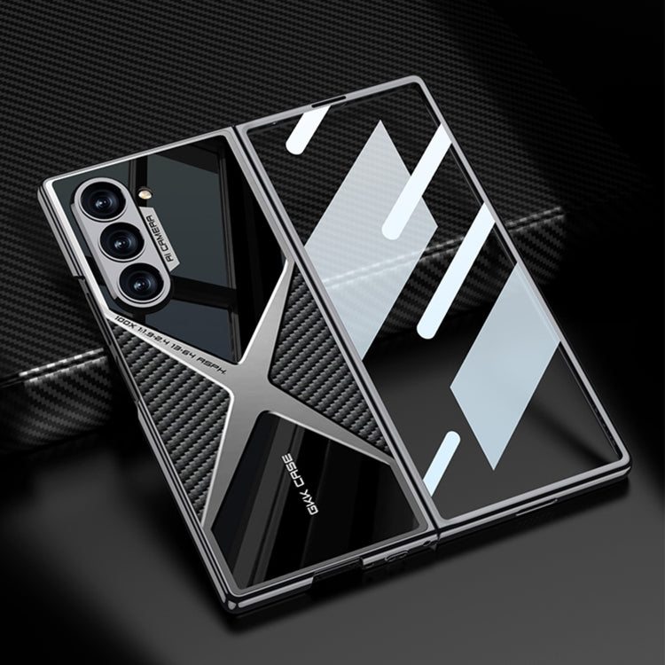 For Samsung Galaxy Z Fold6 GKK Integrated Leather Electroplating Supersonic Speed Shockproof Phone Case(Black) - free shipping - PMC Jewellery - Order now!