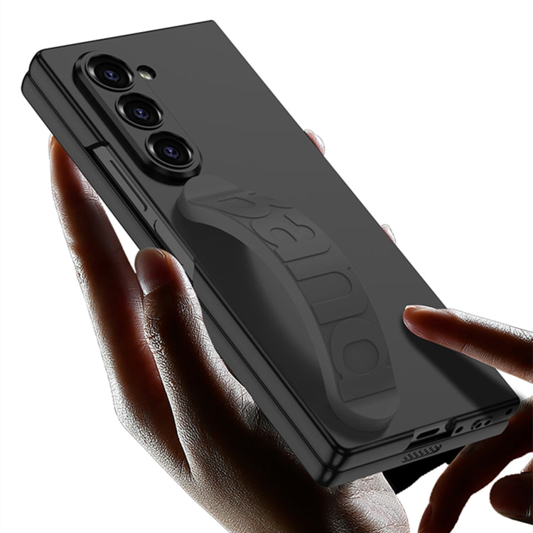 For Samsung Galaxy Z Fold6 GKK Integrated Silicone Wristband Phone Case(Mountain Gray) - free shipping - PMC Jewellery - Order now!