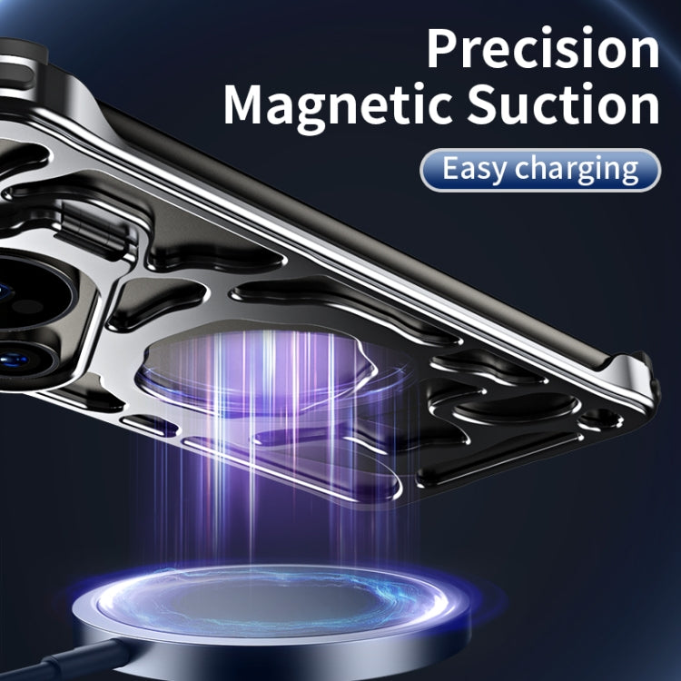 For Huawei Pura 70 Ultra Auspicious Cloud Series MagSafe Metal Phone Case with Bracket(Grey) - Huawei Cases by PMC Jewellery | Online Shopping South Africa | PMC Jewellery | Buy Now Pay Later Mobicred