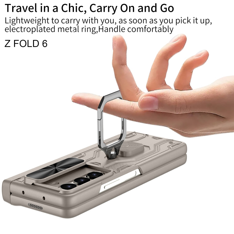For Samsung Galaxy Z Fold6 GKK Integrated Folding Alloy Shell PC Phone Case with Pen Box, Not Included Pen(Titanium Gray) - free shipping - PMC Jewellery - Order now!