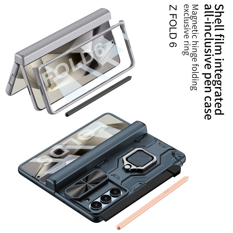 For Samsung Galaxy Z Fold6 GKK Integrated Folding Alloy Shell PC Phone Case with Pen Box, Not Included Pen(Titanium Gray) - free shipping - PMC Jewellery - Order now!