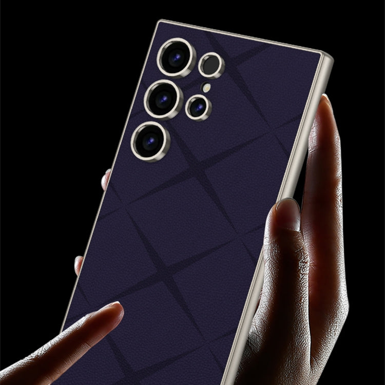 For Samsung Galaxy S23 Ultra 5G GKK Asterism Metal Paint Skin Feel Leather Full Coverage Phone Case, Not Included Pen(Grey) - free shipping - PMC Jewellery - Order now!