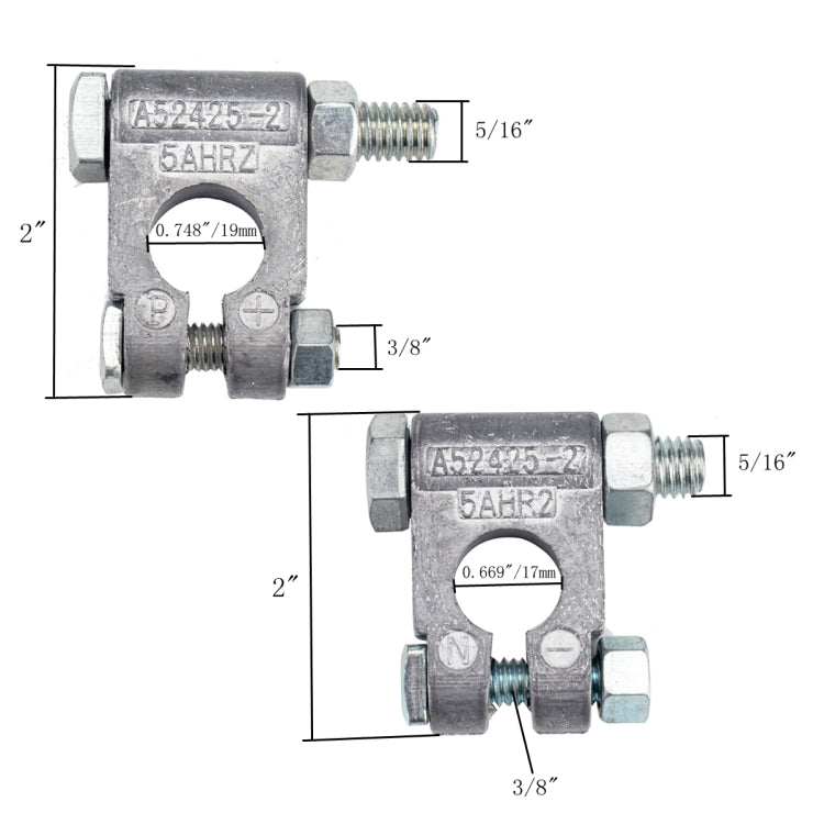Car Positive & Negative Battery Connector Zinc Alloy Battery Clamp with 4pcs SC Terminals - free shipping - PMC TechLife - Order now!