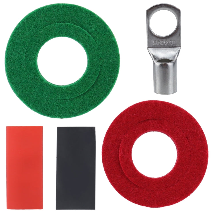 Car Positive & Negative Battery Connector Zinc Alloy Battery Clamp with 4pcs SC Terminals and Cover - Booster Cable & Clip by PMC Jewellery | Online Shopping South Africa | PMC Jewellery | Buy Now Pay Later Mobicred