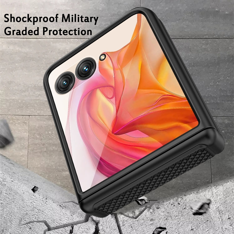 For Motorola Razr 50 Ultra Integrated Fold Hinge Grid Texture Phone Case(Purple) - free shipping - PMC TechLife - Order now!