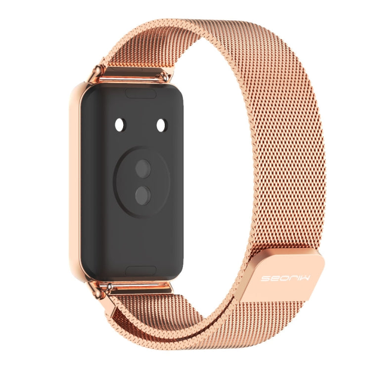 For Honor Band 10 / 9 MIJOBS Milan Magnetic Stainless Steel Watch Band(Rose Gold) - free shipping - PMc TechLife - Order now!