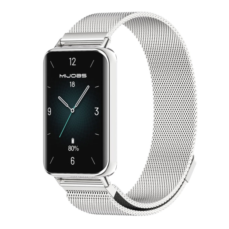 For Honor Band 10 / 9 MIJOBS Milan Magnetic Stainless Steel Watch Band(Silver) - free shipping - PMc TechLife - Order now!