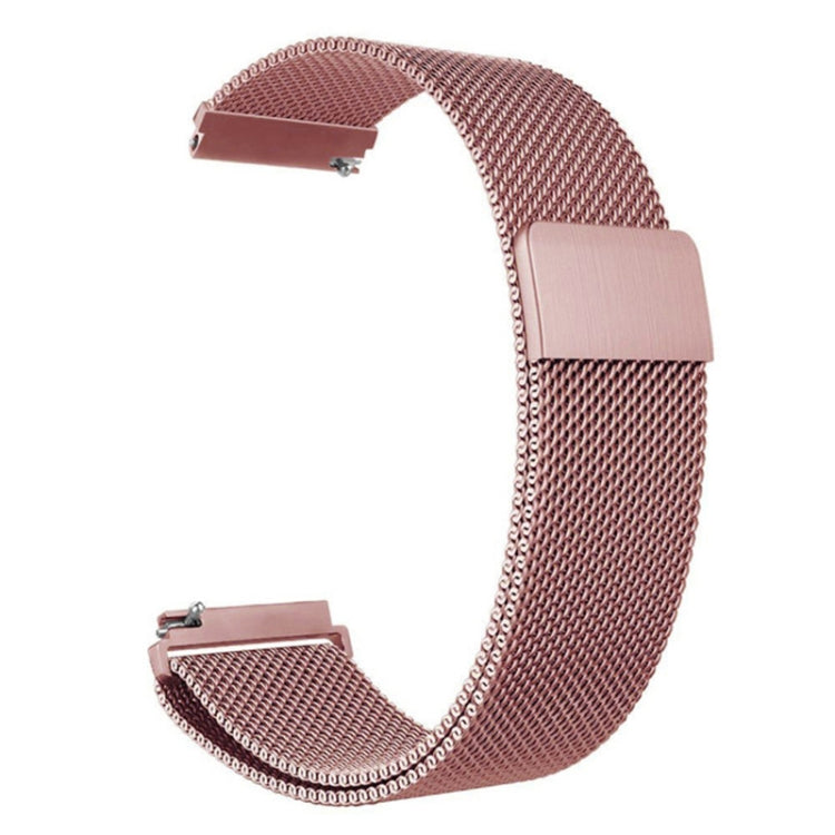 For Garmin Lily 2 14mm Milan Stainless Steel Watch Band(Rose Pink) - Watch Bands by PMc TechLife | Online Shopping South Africa | PMc TechLife | Buy Now Pay Later Mobicred