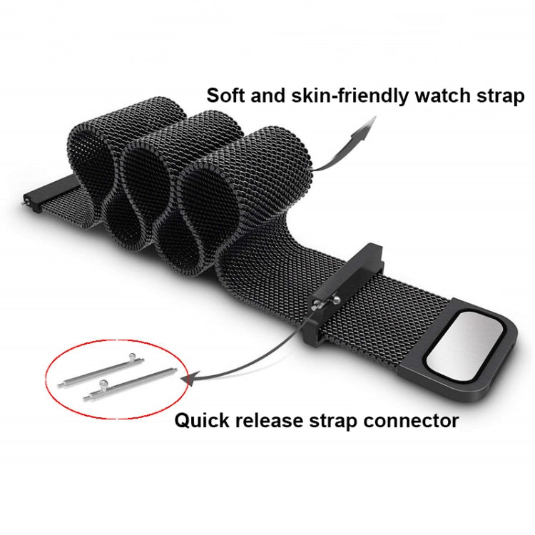 For Garmin Lily 2 14mm Milan Stainless Steel Watch Band(Colorful) - Watch Bands by PMc TechLife | Online Shopping South Africa | PMc TechLife | Buy Now Pay Later Mobicred