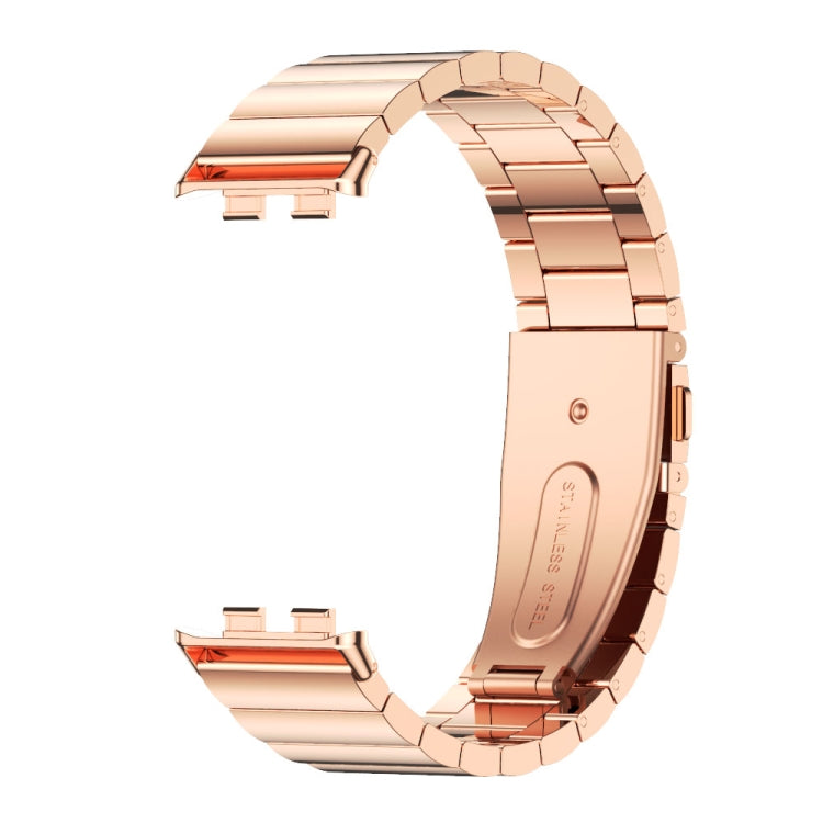 For Honor Band 10 / 9 MIJOBS Bamboo Stainless Steel Watch Band(Rose Gold) - free shipping - PMc TechLife - Order now!