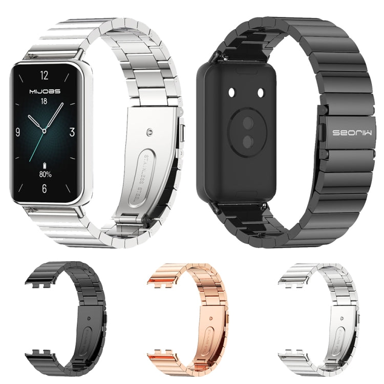 For Honor Band 10 / 9 MIJOBS Bamboo Stainless Steel Watch Band(Rose Gold) - free shipping - PMc TechLife - Order now!