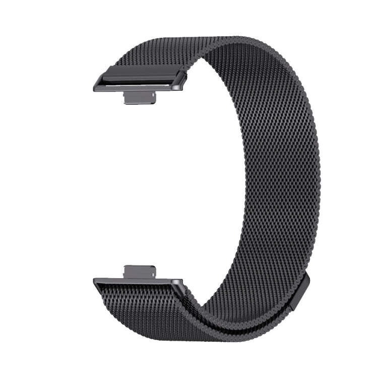 For Huawei Watch Fit3 MIJOBS Milan Magnetic Stainless Steel Watch Band(Black) - Watch Bands by MIJOBS | Online Shopping South Africa | PMc TechLife | Buy Now Pay Later Mobicred