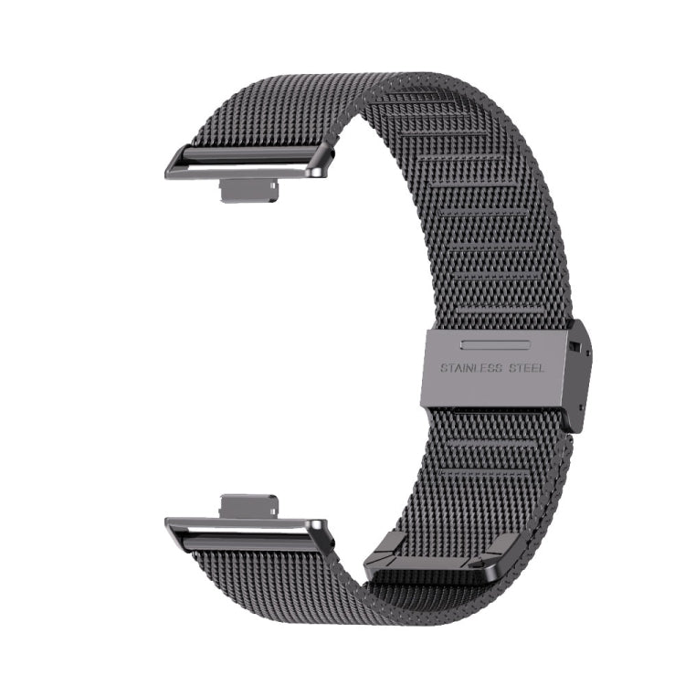 For Huawei Watch Fit3 MIJOBS Milan Buckle Stainless Steel Watch Band(Black) - Watch Bands by MIJOBS | Online Shopping South Africa | PMc TechLife | Buy Now Pay Later Mobicred