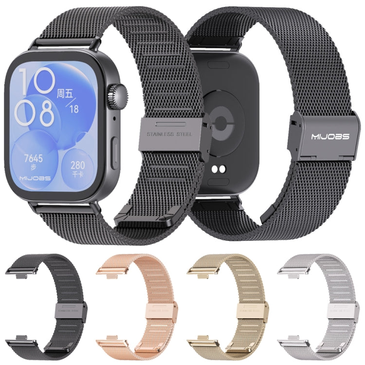 For Huawei Watch Fit3 MIJOBS Milan Buckle Stainless Steel Watch Band(Silver) - free shipping - PMc TechLife - Order now!