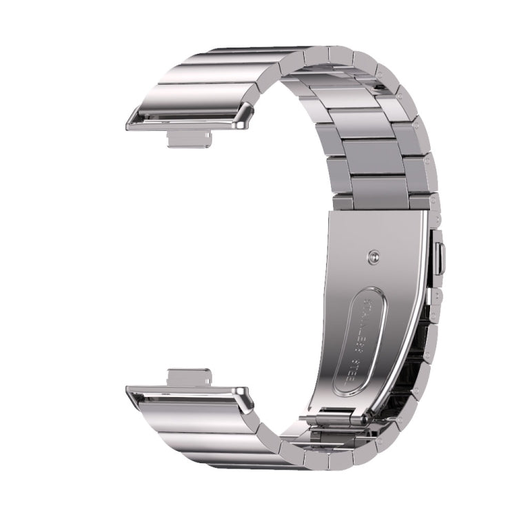 For Huawei Watch Fit3 MIJOBS Bamboo Stainless Steel Watch Band(Silver) - free shipping - PMc TechLife - Order now!