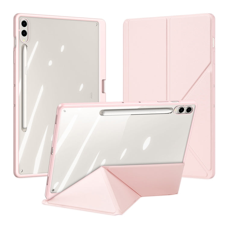 For Samsung Galaxy Tab S9+ / S9 FE+ DUX DUCIS Magi Series Smart Leather Tablet Case(Pink) - free shipping - PMC Jewellery - Order now!