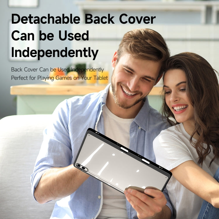 For Samsung Galaxy Tab S10+ DUX DUCIS Magi Series Smart Leather Tablet Case(Black) - Tab S10+ Cases by DUX DUCIS | Online Shopping South Africa | PMC Jewellery | Buy Now Pay Later Mobicred