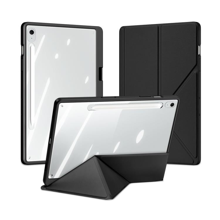 For Samsung Galaxy Tab S10 FE+ DUX DUCIS Magi Series Smart Leather Tablet Case(Black) - free shipping - PMc TechLife - Order now!