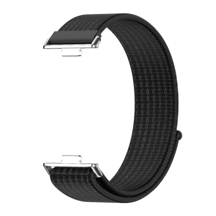 For Huawei Watch Fit3 MIJOBS Breathable Nylon Loop Watch Band(Black Silver) - free shipping - PMc TechLife - Order now!