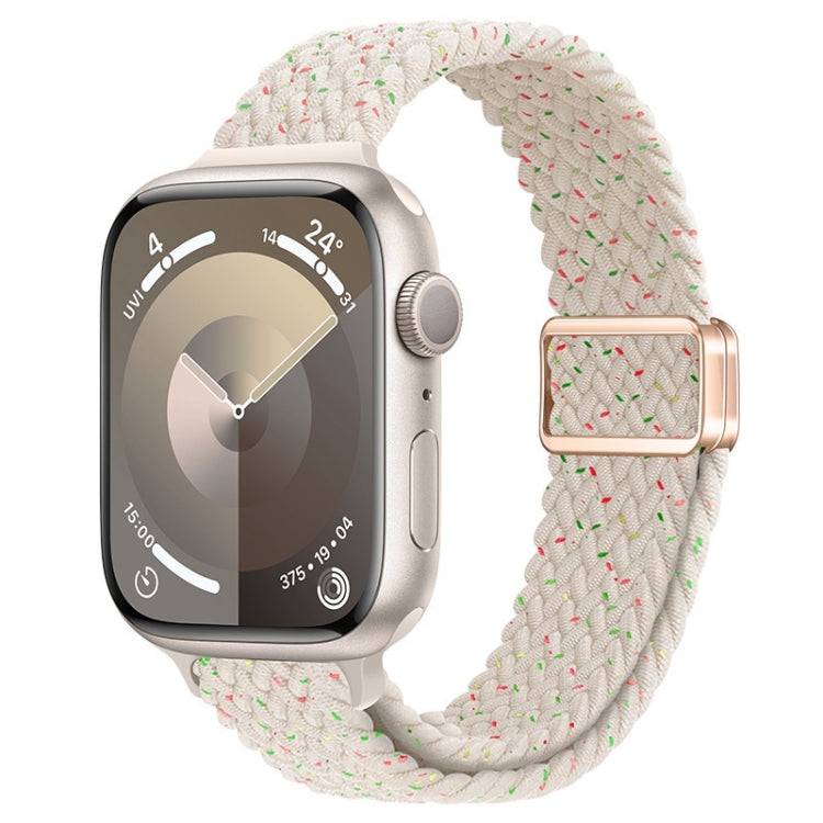 For Apple Watch Series 8 45mm Slim Magnetic Buckle Nylon Braided Watch Band(Spring Sakura) - free shipping - PMc TechLife - Order now!