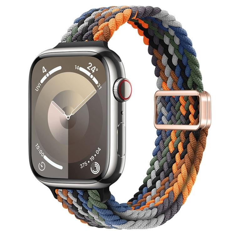 For Apple Watch SE 40mm Slim Magnetic Buckle Nylon Braided Watch Band(Camouflage Colorful) - free shipping - PMc TechLife - Order now!
