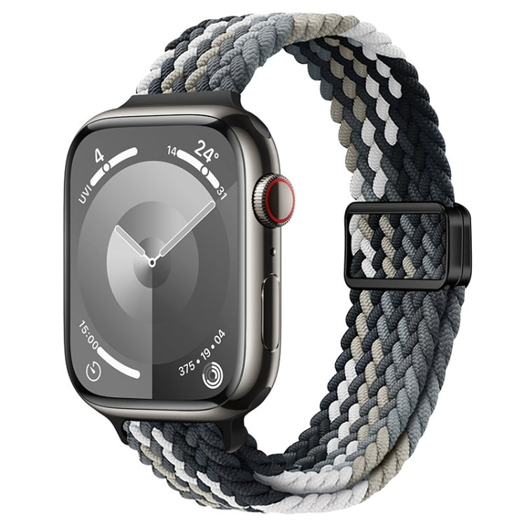 For Apple Watch Series 5 44mm Slim Magnetic Buckle Nylon Braided Watch Band(Dark Chocolate) - free shipping - PMc TechLife - Order now!