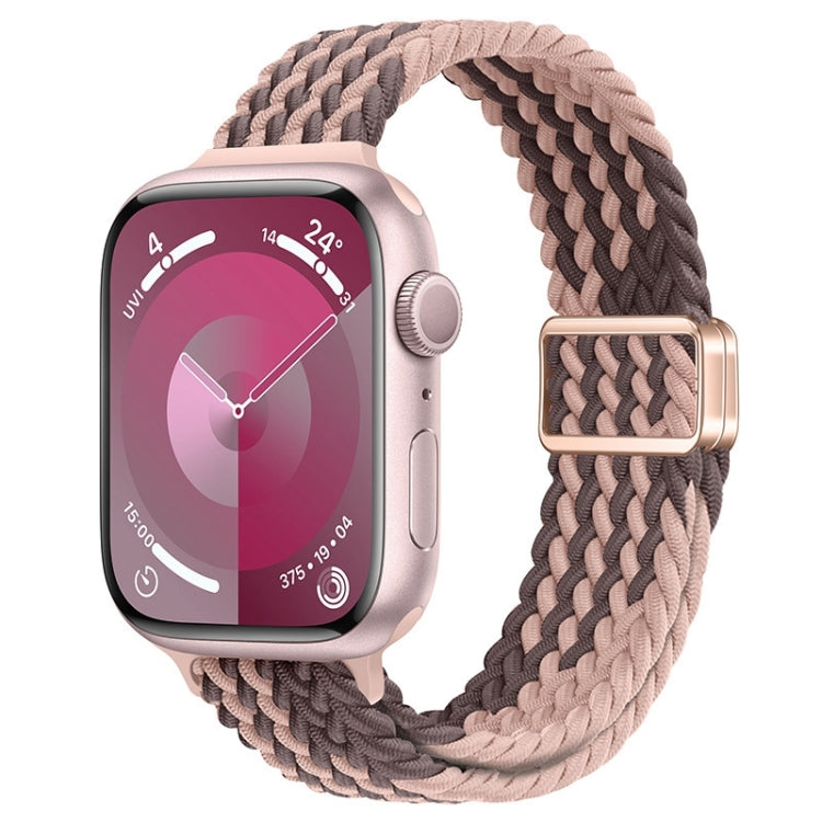 For Apple Watch Series 5 40mm Slim Magnetic Buckle Nylon Braided Watch Band(Smoky Violet) - free shipping - PMc TechLife - Order now!