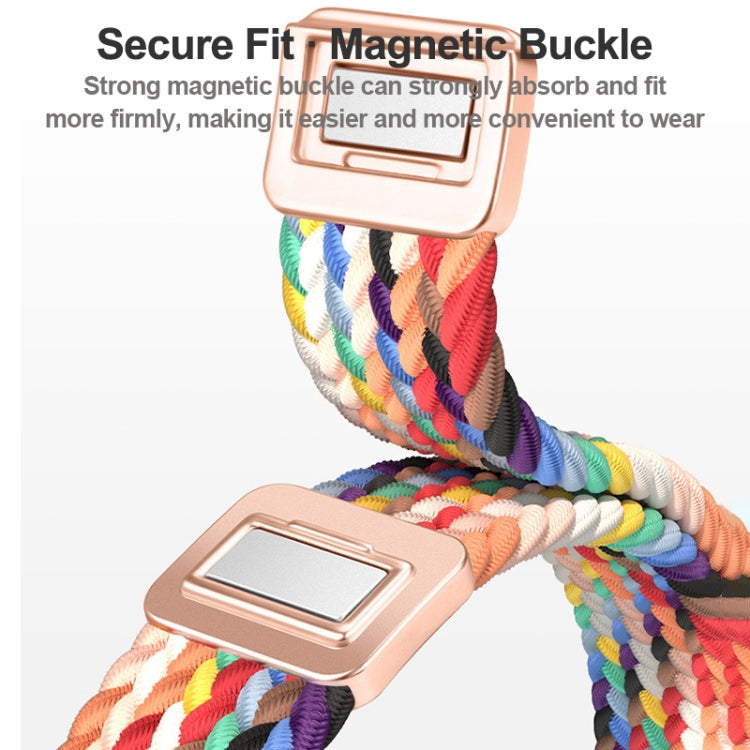 For Apple Watch SE 2022 40mm Slim Magnetic Buckle Nylon Braided Watch Band(Crimson Cherry) - free shipping - PMc TechLife - Order now!